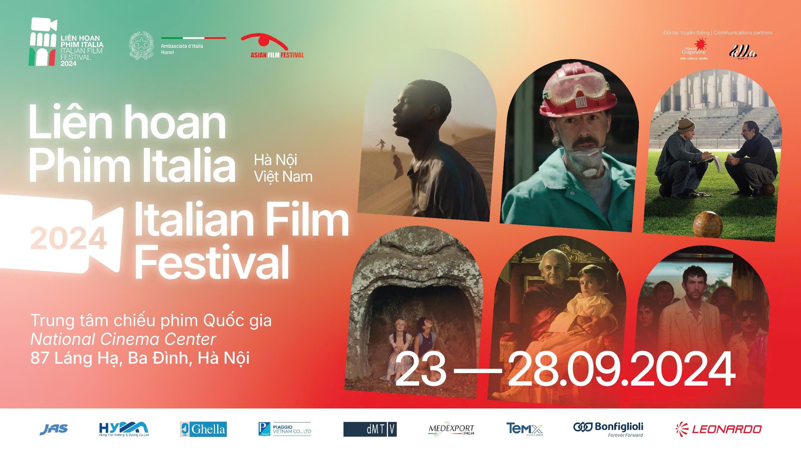 Liên hoan phim Italia 2024 (23/9 – 28/9/2024) tại Trung tâm Chiếu phim Quốc gia