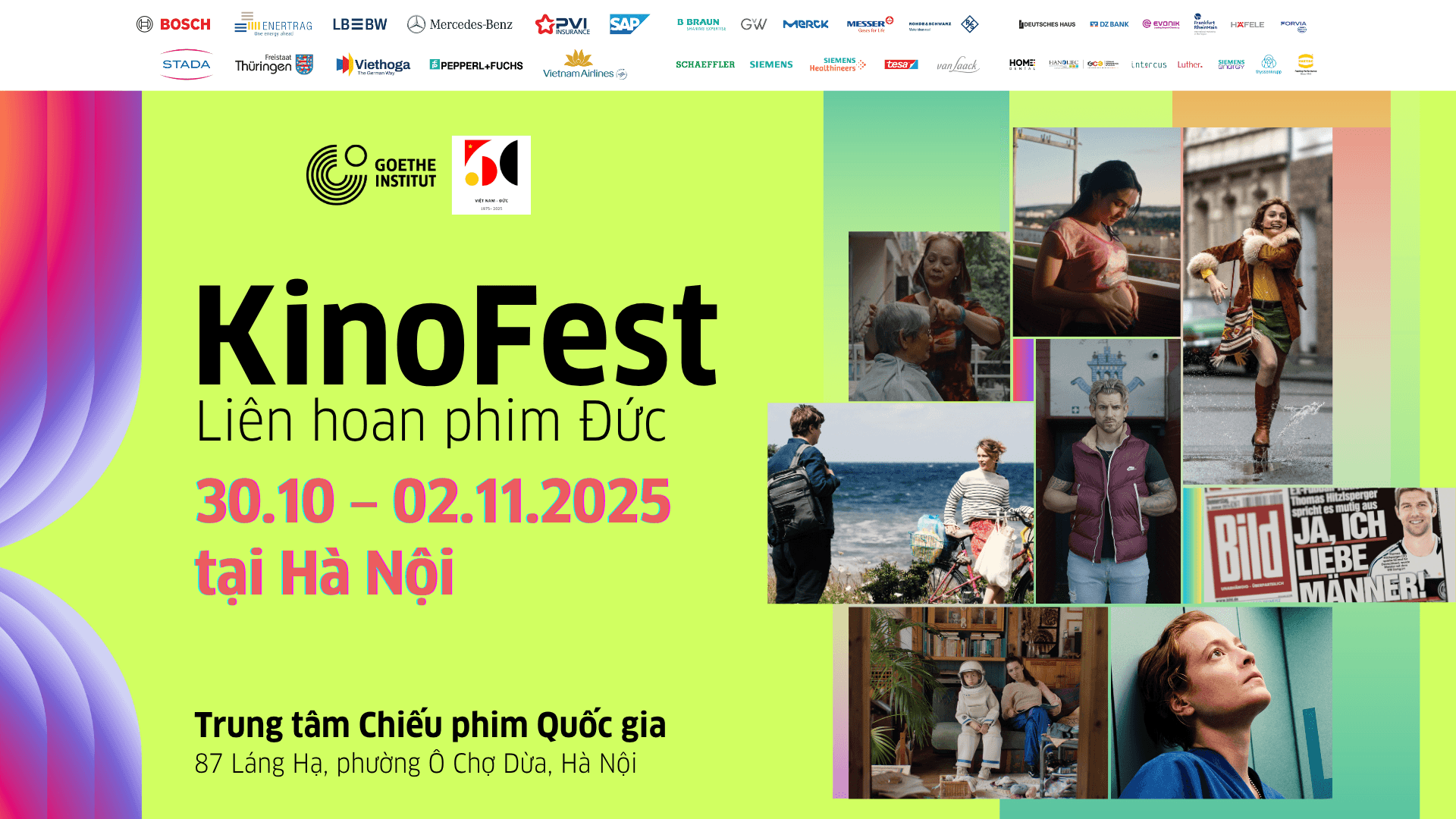 LIÊN HOAN PHIM ĐỨC KINOFEST TẠI HÀ NỘI (30/10 - 02/11/2025)